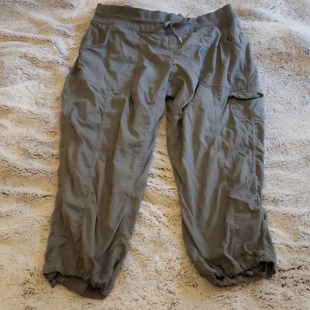 Large gray North Face pants